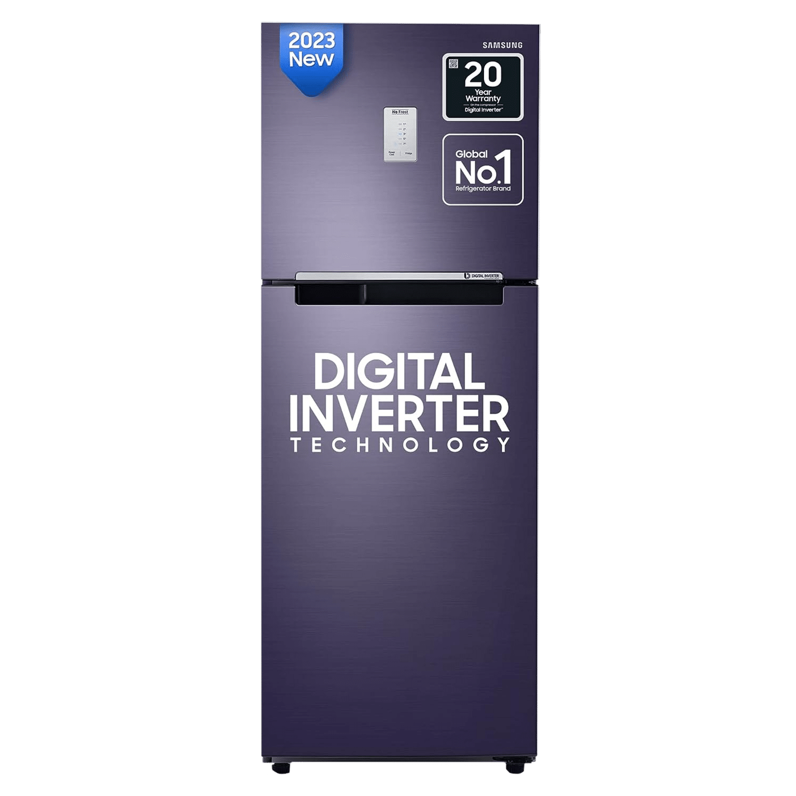 Compare Samsung 236 L Frost Free Double Door 2 Star Refrigerator With Digital Inverter Pebble